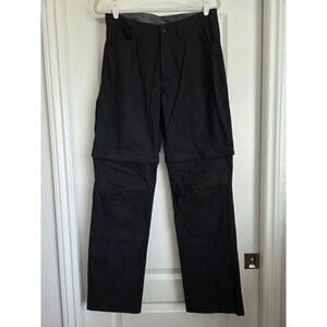 Eddie Bauer Convertible Shorts/Pants Hiking Outdoor Travel ZipOff Black Sz 32x34